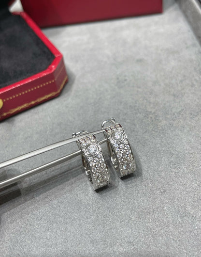 ¡®AuraJewelry¡¯LOVE 5.5MM DIAMOND PAVED EARRINGS