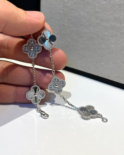 [AuraJewelry]New  CLOVER 5 MOTIF LASER BRACELET COLLECTION