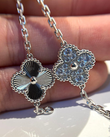 [AuraJewelry]New  CLOVER 5 MOTIF LASER BRACELET COLLECTION