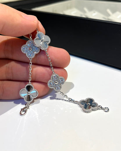 [AuraJewelry]New  CLOVER 5 MOTIF LASER BRACELET COLLECTION