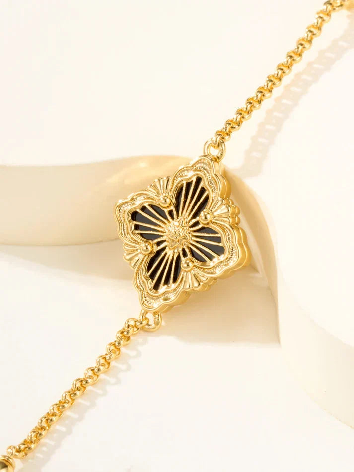 [AuraJewelry]B.C.L ENAMELED One-Flower Bracelet£¨Various Colors)
