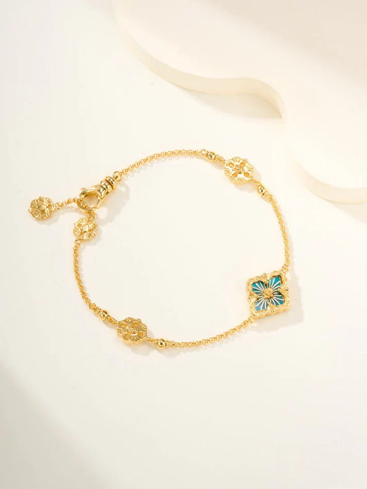 [AuraJewelry]B.C.L ENAMELED One-Flower Bracelet£¨Various Colors)