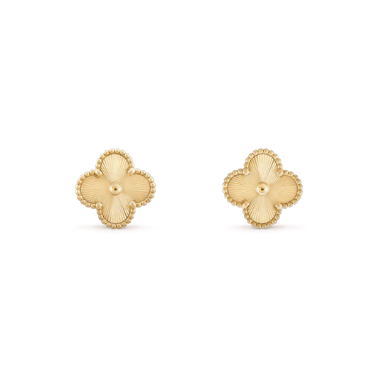 ¡®AuraJewelry¡¯CLOVER MINI 9.5MM LASER EARRINGS