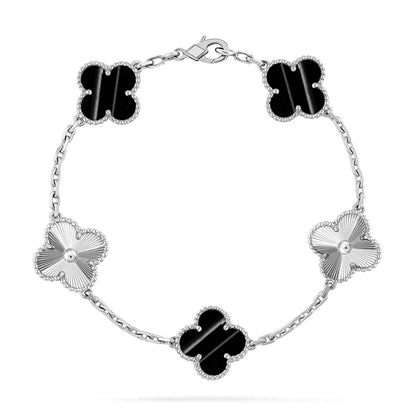 [AuraJewelry]New  CLOVER 5 MOTIF PULSAR STONE BRACELET COLLECTION