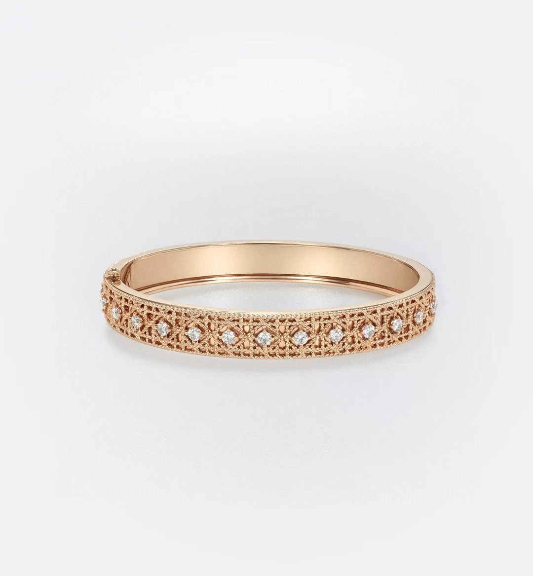 [AuraJewelry] 2026 WOVEN-PATTERN BRACELET SET WITH FULL DIAMOND INLAY THREE-COLORS