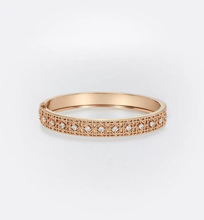 [AuraJewelry] 2026 WOVEN-PATTERN BRACELET SET WITH FULL DIAMOND INLAY THREE-COLORS