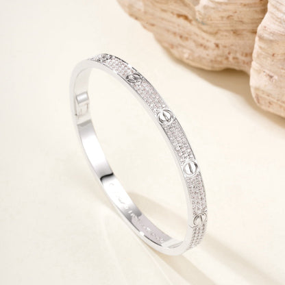 ¡®AuraJewelry¡¯LOVE BRACELET 4.8MM DIAMOND-PAVED