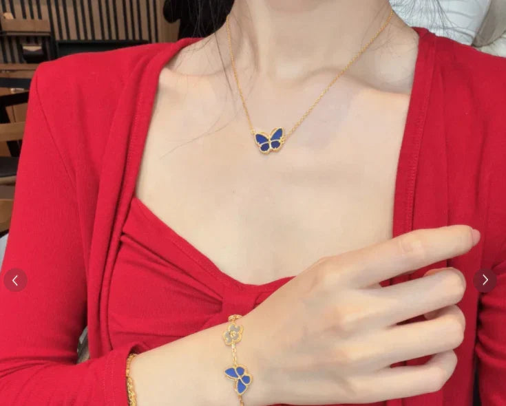 [AuraJewelry] BUTTERFLY BLUE NECKLACE