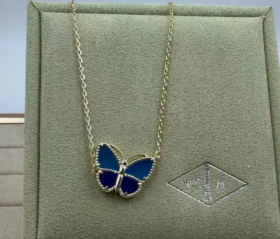 [AuraJewelry] BUTTERFLY BLUE NECKLACE