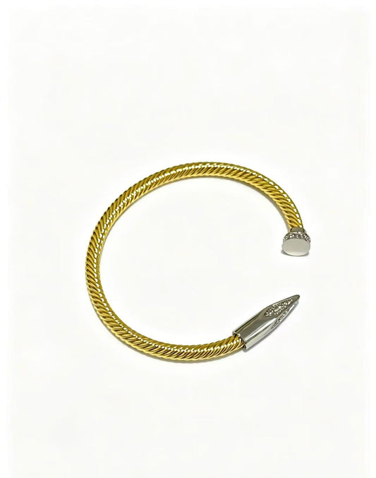 [AuraJewelry]Open threaded nail bracelet
