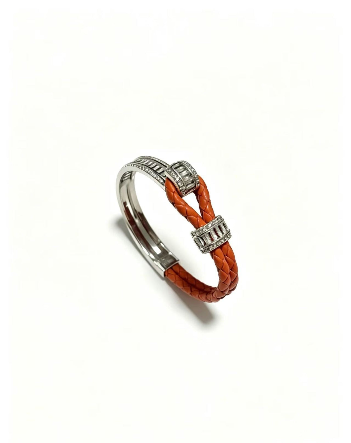 ¡®AuraJewelry2026 New Half-Diamond Horseshoe Buckle Bangle