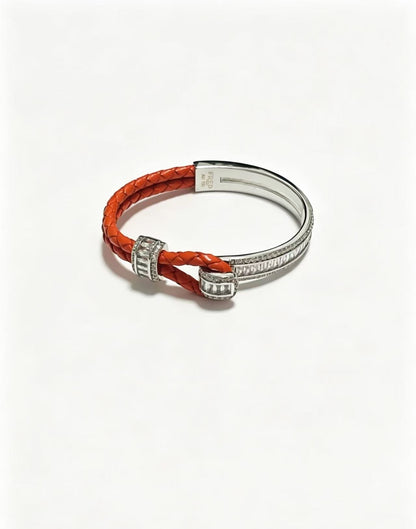 ¡®AuraJewelry2026 New Half-Diamond Horseshoe Buckle Bangle
