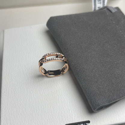 [AuraJewelry]Sliding Single Diamond Ring