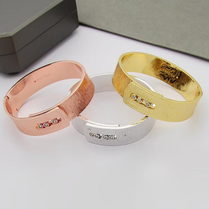 [AuraJewelry]Polished Brushed Bangle, Large Engraved Sliding Bangle