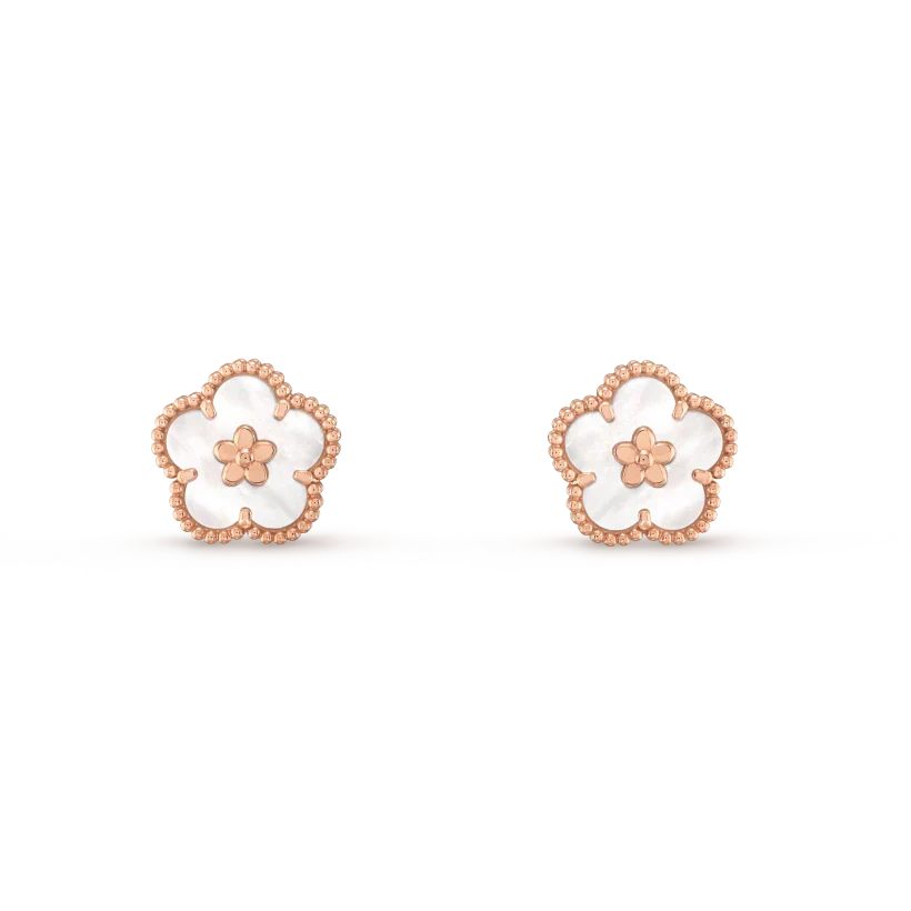 [AuraJewelry]LUCKY WHITE MOP EARRINGS