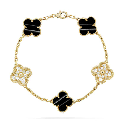 [AuraJewelry]New  CLOVER 5 MOTIF PULSAR STONE BRACELET COLLECTION
