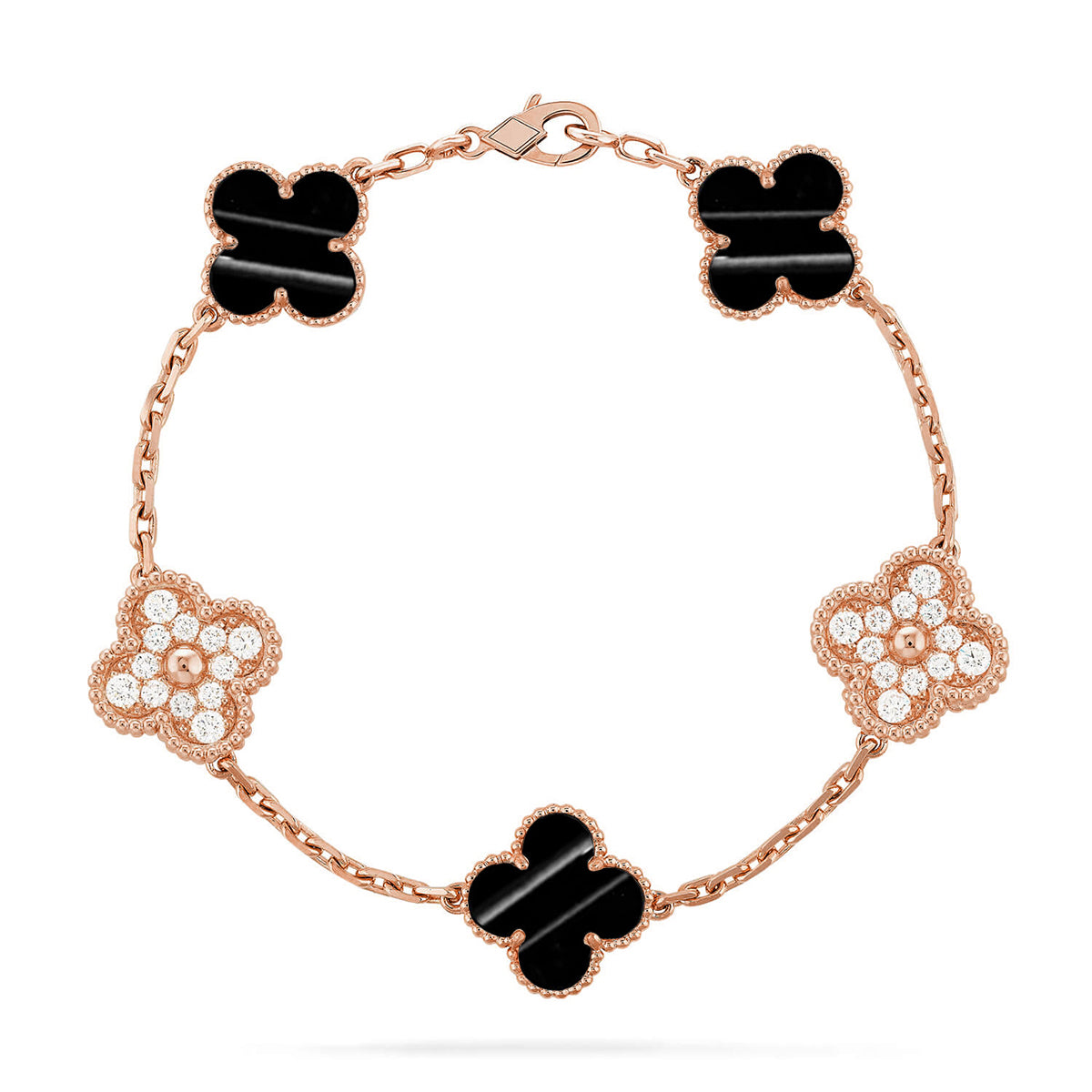[AuraJewelry]New  CLOVER 5 MOTIF PULSAR STONE BRACELET COLLECTION