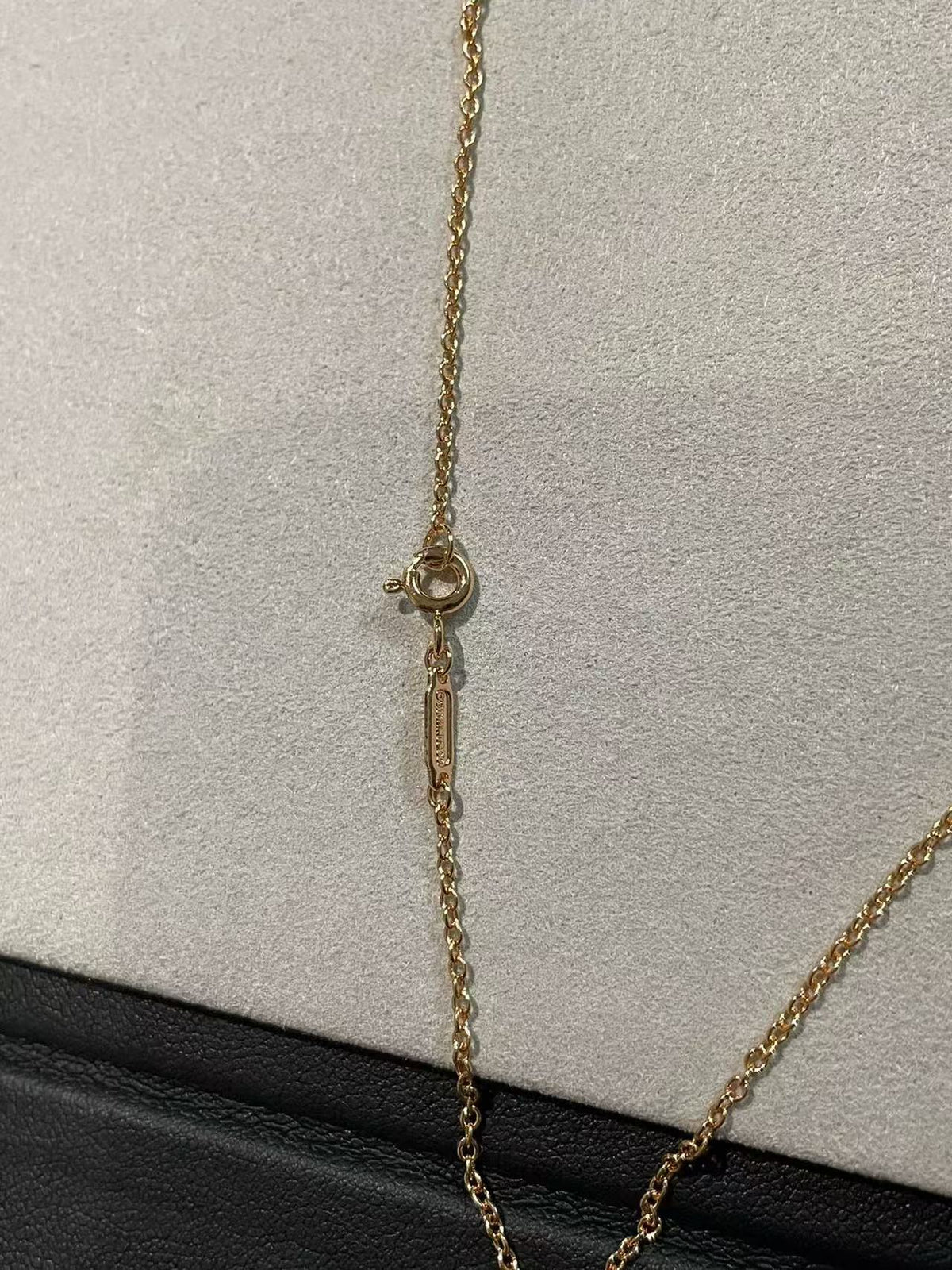[AuraJewelry]T House Diamond-Studded Knot Necklace