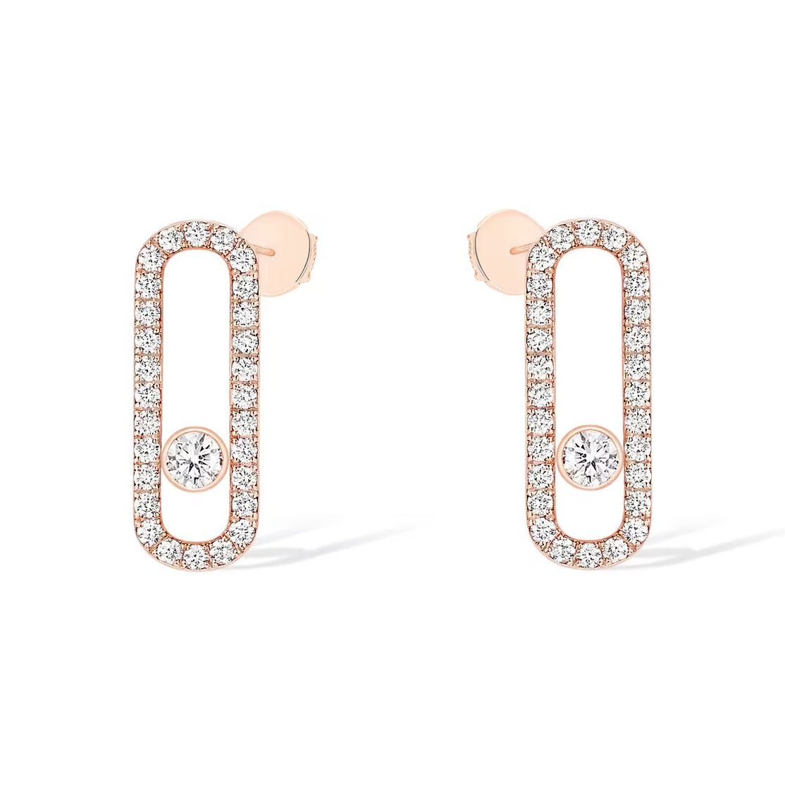 [AuraJewelry]MOVE UNO STUD DIAMOND PAVED EARRINGS