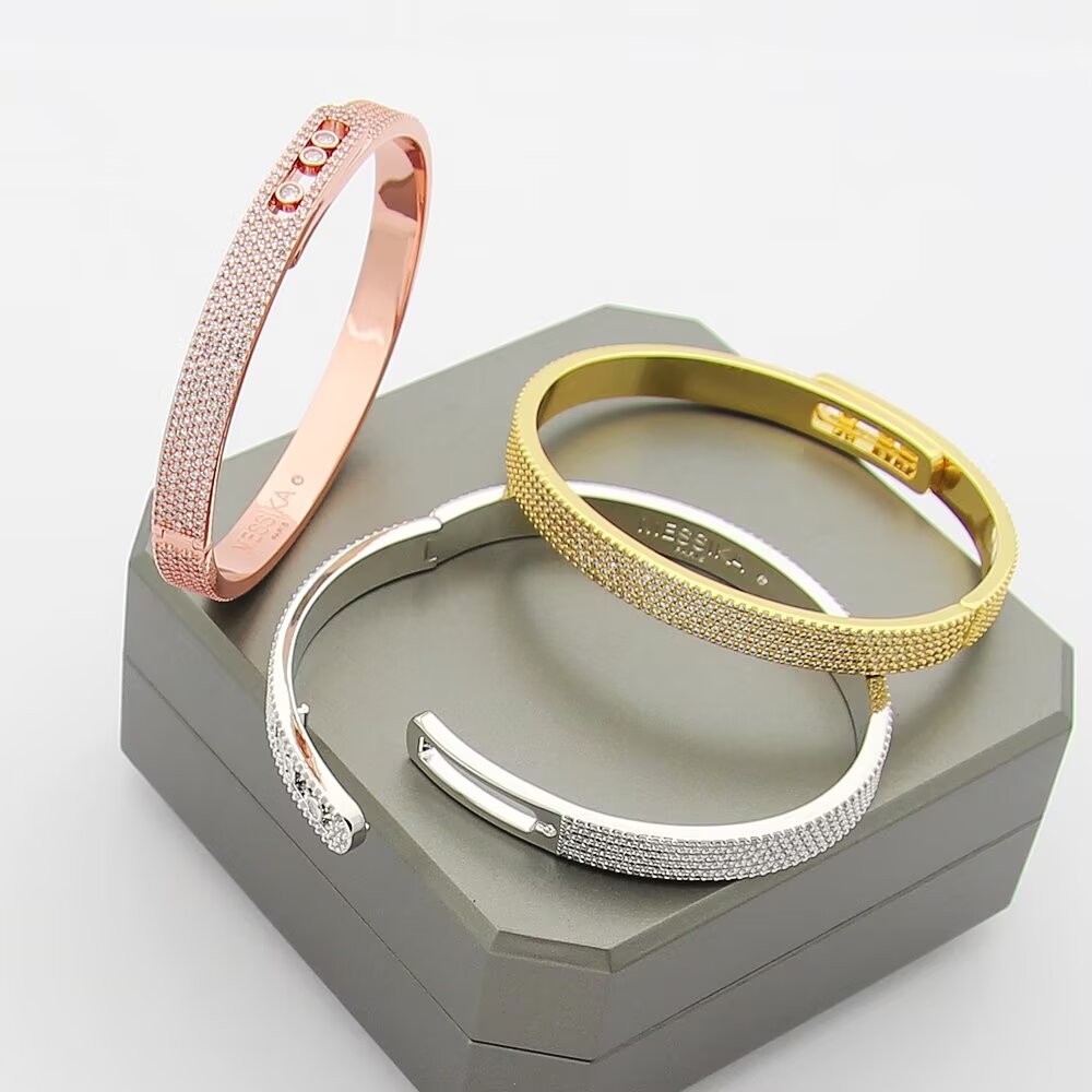 [AuraJewelry]Move Noa Full Pavé Diamond Bangle Bracelet