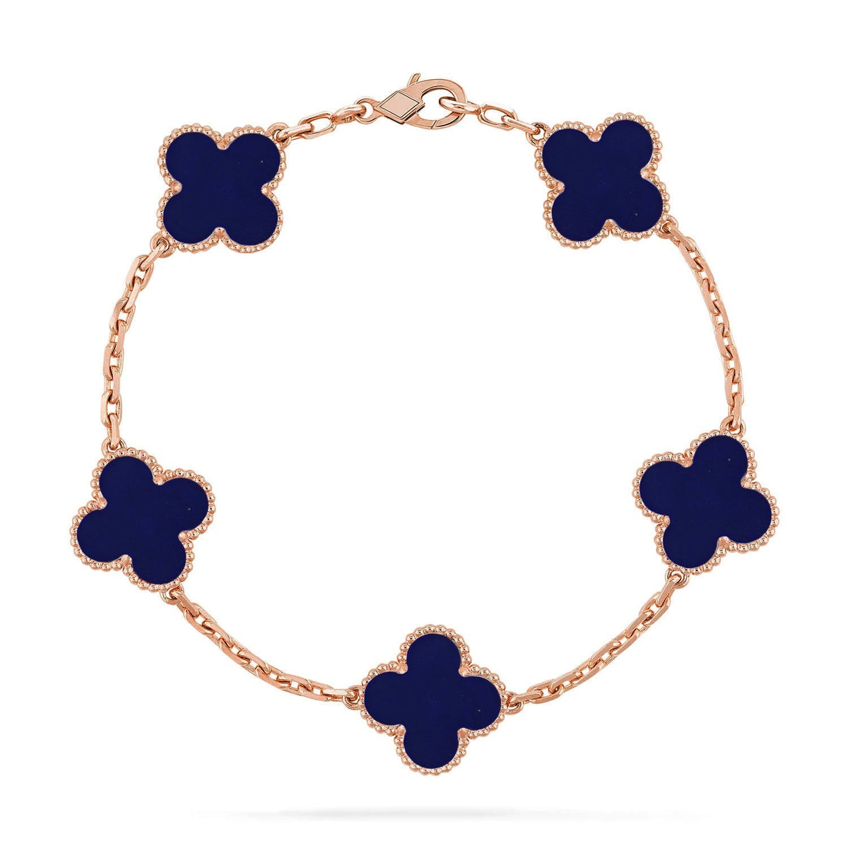 [AuraJewelry]New CLOVER 5 MOTIF LAPIS LAZULI BRACELET COLLECTION