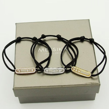 [AuraJewelry]Messika Care(s) pink cord pavé bracelet