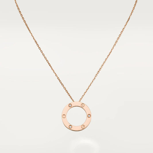 ¡®AuraJewelry¡¯LOVE NECKLACE 16MM 3 DIAMONDS