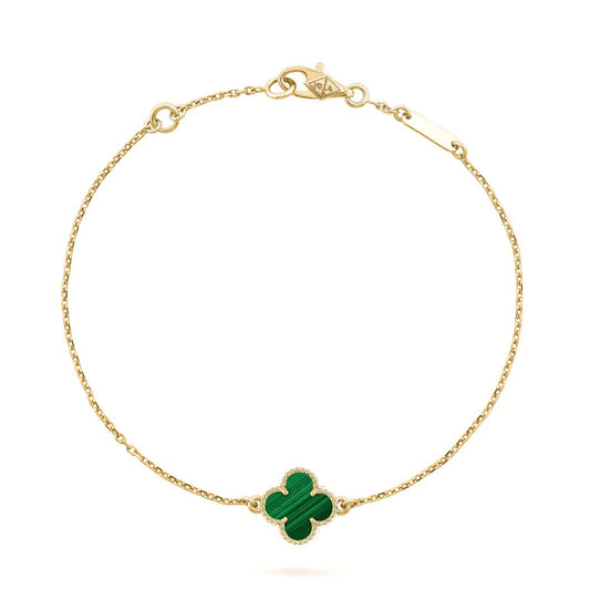¡®AuraJewelry¡¯CLOVER BRACELET MALACHITE 1 MOTIF