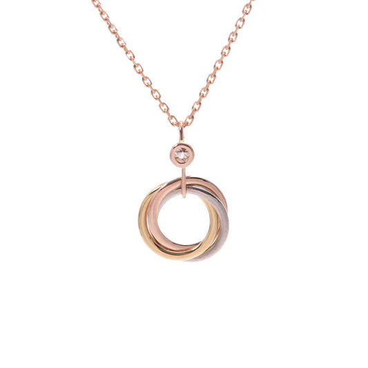 ¡®AuraJewelry¡¯TRINITY SILVER GOLD PINK GOLD NECKLACE