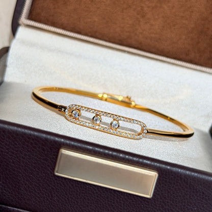 [AuraJewelry]Move Pavé Diamond Bangle Bracelet M