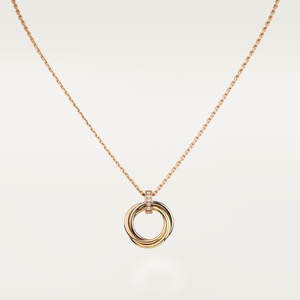 ¡®AuraJewelry¡¯TRINITY NECKLACE GOLD  DIAMONDS
