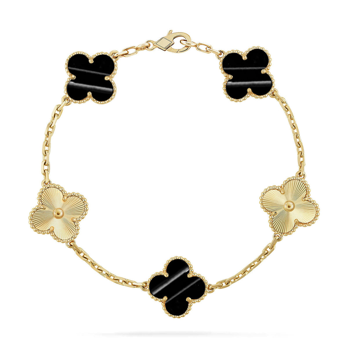 [AuraJewelry]New  CLOVER 5 MOTIF PULSAR STONE BRACELET COLLECTION