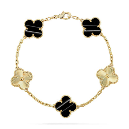 [AuraJewelry]New  CLOVER 5 MOTIF PULSAR STONE BRACELET COLLECTION