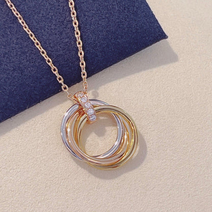 ¡®AuraJewelry¡¯TRINITY NECKLACE GOLD  DIAMONDS