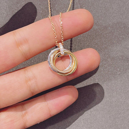 ¡®AuraJewelry¡¯TRINITY NECKLACE GOLD  DIAMONDS
