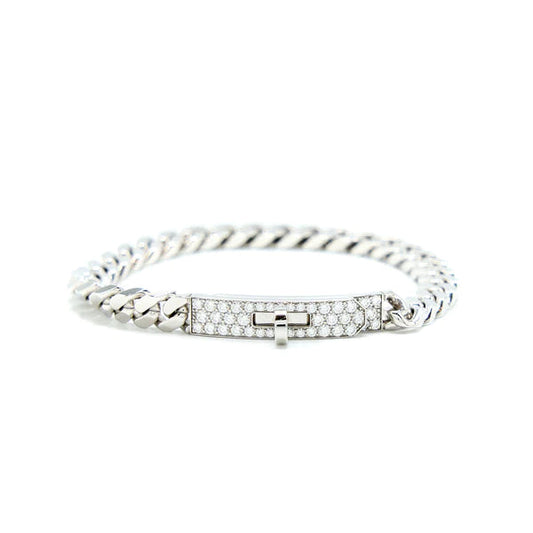 ¡®AuraJewelry¡¯KELLY CHAIN SILVER DIAMOND BRACELET