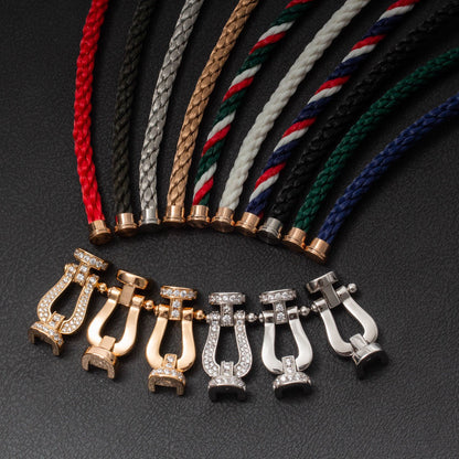 ¡®AuraJewelry¡¯FORCE LARGE HORSESHOE FULL DIAMOND BRACELET GOLD