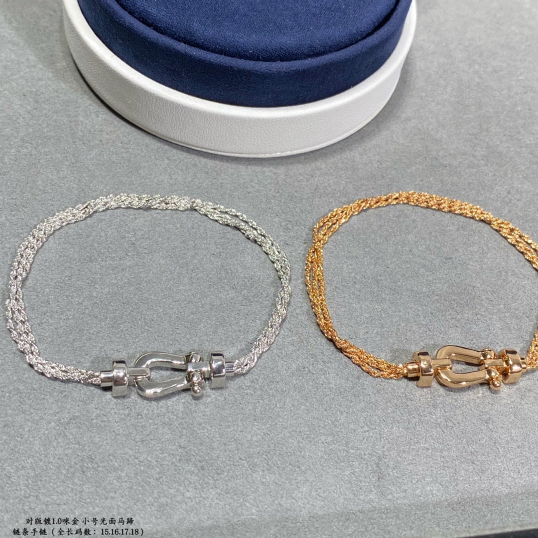 ¡®AuraJewelry¡¯FORCE SMALL HORSESHOE  DIAMOND CHAIN ROPE BRACELET