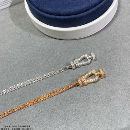 ¡®AuraJewelry¡¯FORCE SMALL HORSESHOE  DIAMOND CHAIN ROPE BRACELET