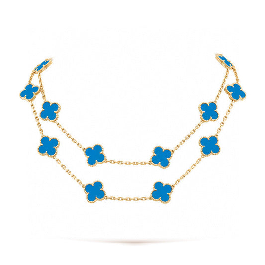 ¡®AuraJewelry¡¯CLOVER 20 MOTIFS TURQUOISE GOLD