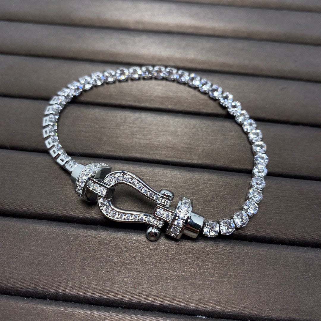 ¡®AuraJewelry¡¯FORCE  HORSESHOE  DIAMOND TENNIS BRACELET