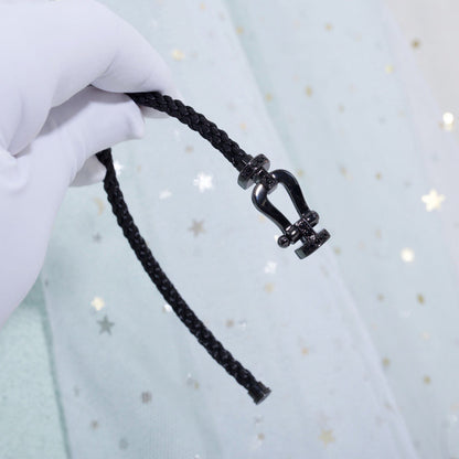 ¡®AuraJewelry¡¯FORCE LARGE SERIES HORSESHOE BLACK SAMURAI BRACELET