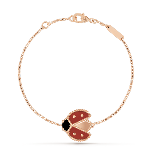 ¡®AuraJewelry¡¯LUCKY SPRING 1 MOTIF PINK GOLD BRACELET