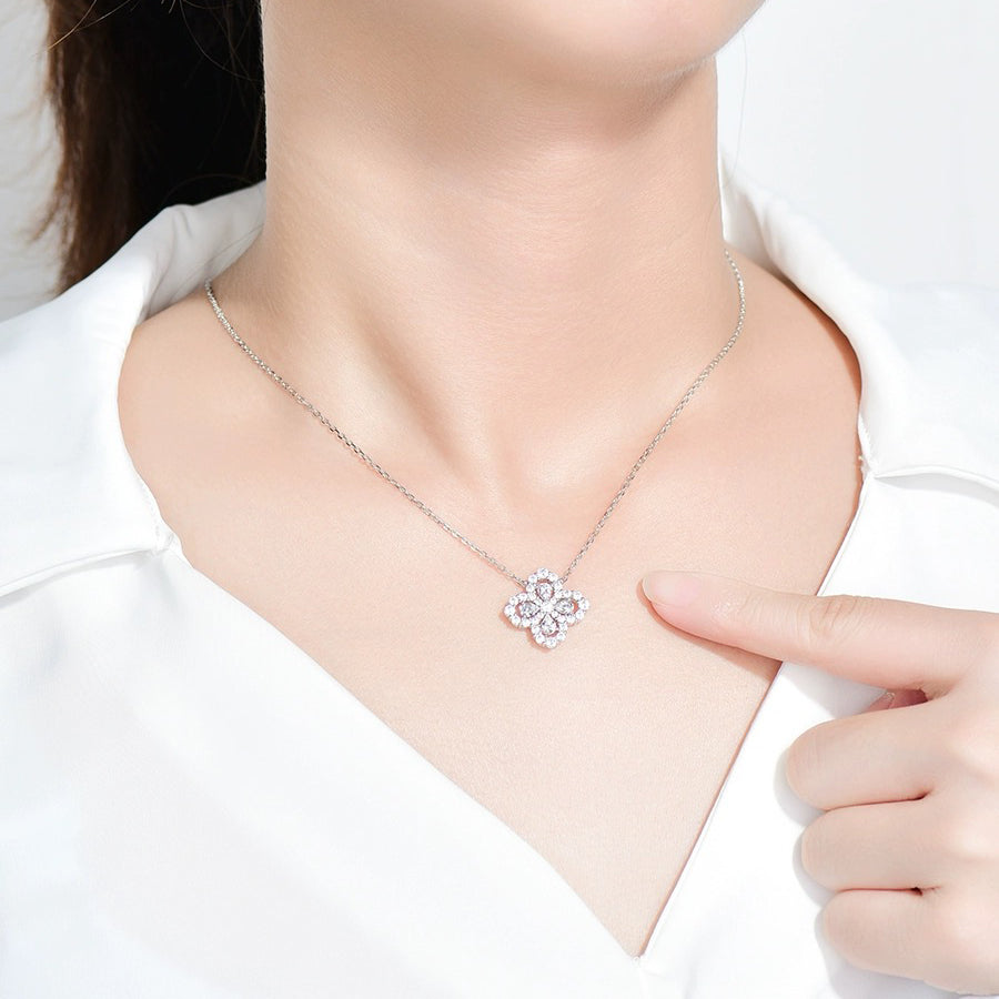¡®AuraJewelry¡¯LOOP NECKLACE FULL MOTIF DIAMOND 16MM MULTIPLE COLORS