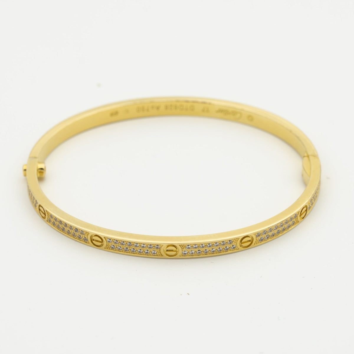¡®AuraJewelry¡¯LOVE BRACELET 3.65MM DIAMOND-PAVED