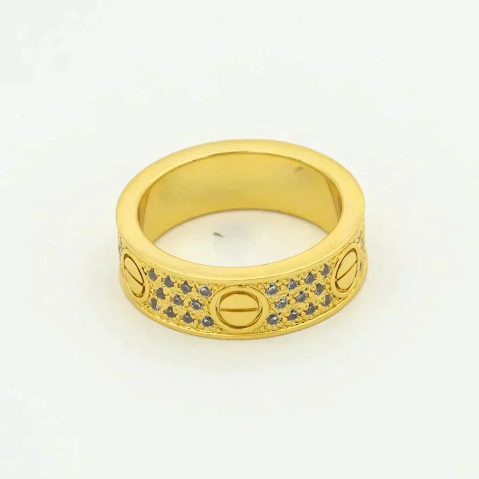 ¡®AuraJewelry¡¯LOVE RING 5.5MM DIAMONDS PAVED