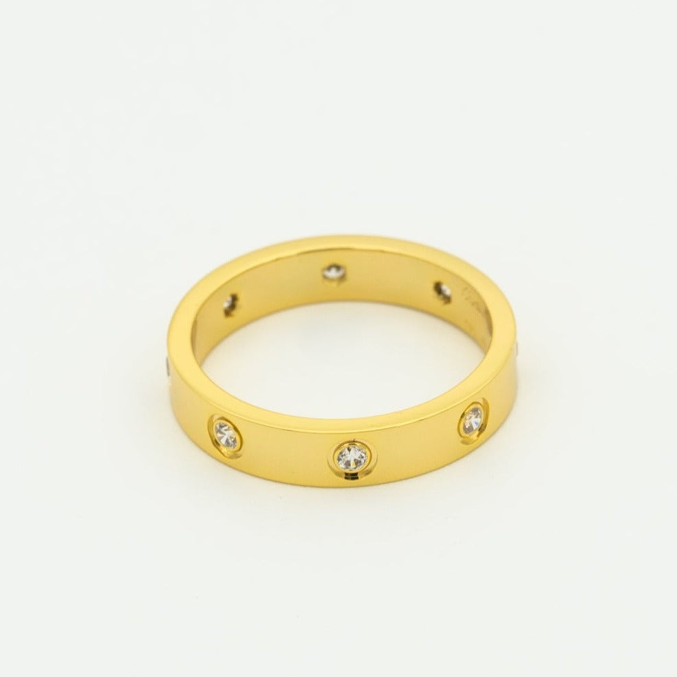 ¡®AuraJewelry¡¯LOVE RING 3.6MM 8 DIAMONDS