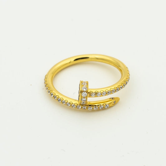 ¡®AuraJewelry¡¯JUSTE RING 1.8MM GOLD DIAMONDS