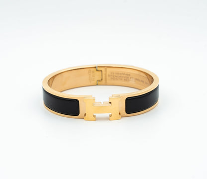 ¡®AuraJewelry¡¯H BLACK BRACELET