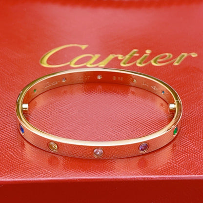 [AuraJewelry]2026 RAINBOW LOVE BRACELET 6.1MM  10 DIAMONDS